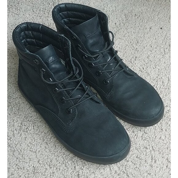 Timberland Women's Dausette Sneaker Boots  Black Nubuck 7.5 - Picture 1 of 8